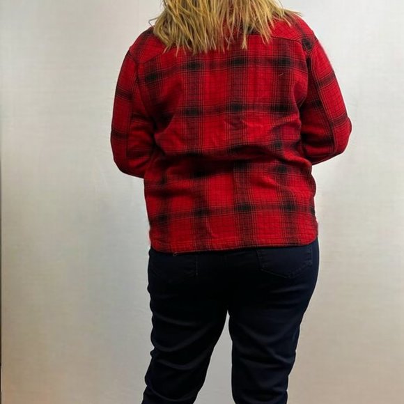 Red Plaid Button Up Shirt - Picture 2 of 5